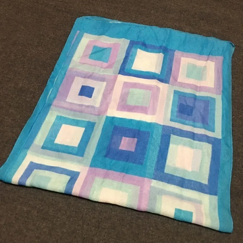 Vintage Block Motif Scarf